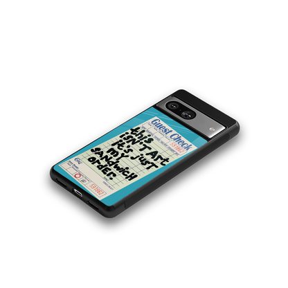 sandwich order back phone cover | glass case for Google Pixel 8