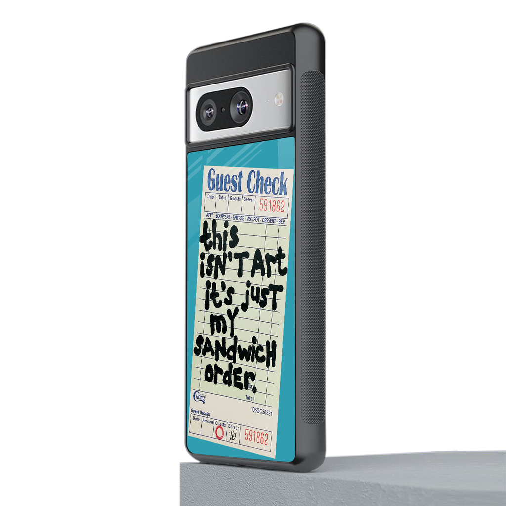 sandwich order back phone cover | glass case for Google Pixel 8