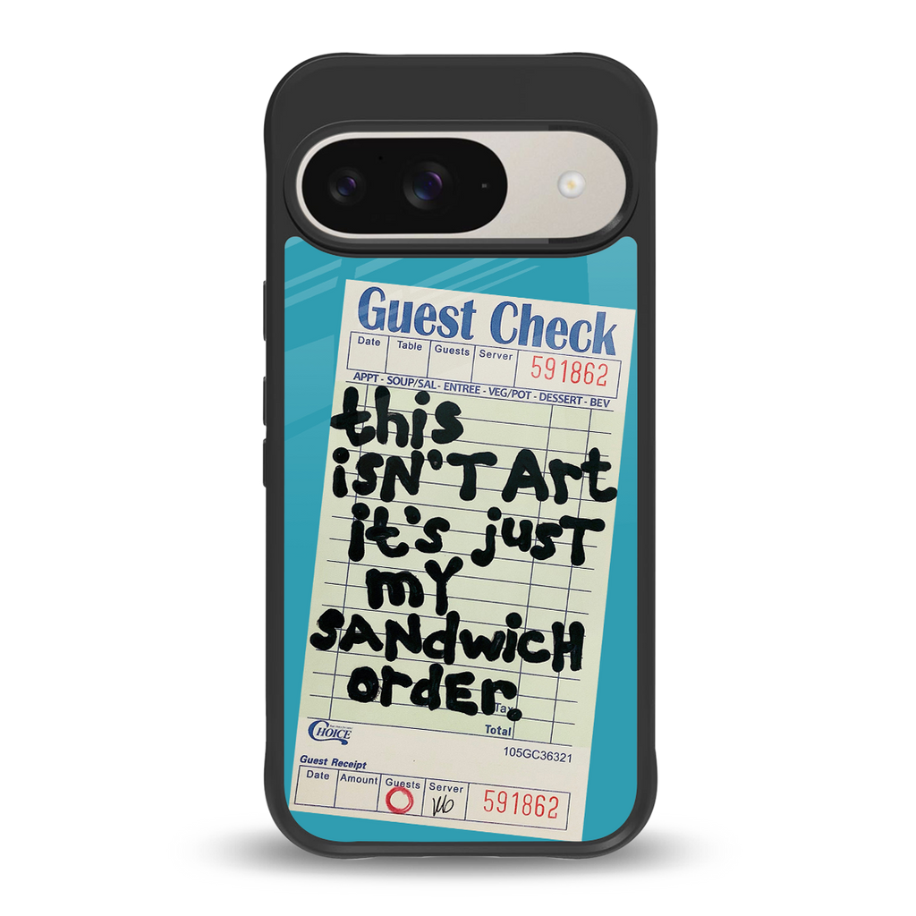sandwich order back phone cover | glass case for google pixel 9