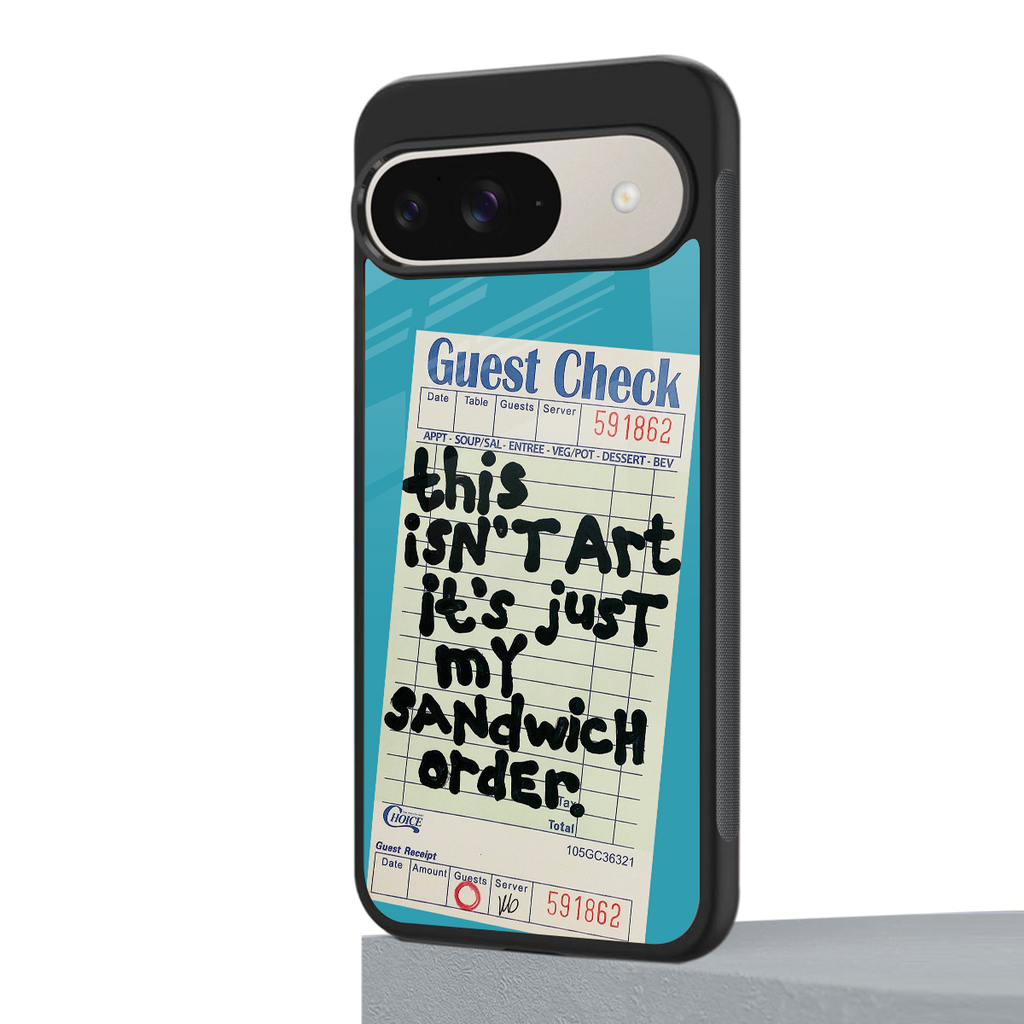 sandwich order back phone cover | glass case for google pixel 9