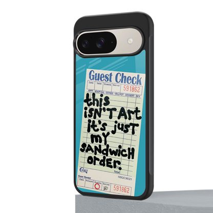 sandwich order back phone cover | glass case for google pixel 9