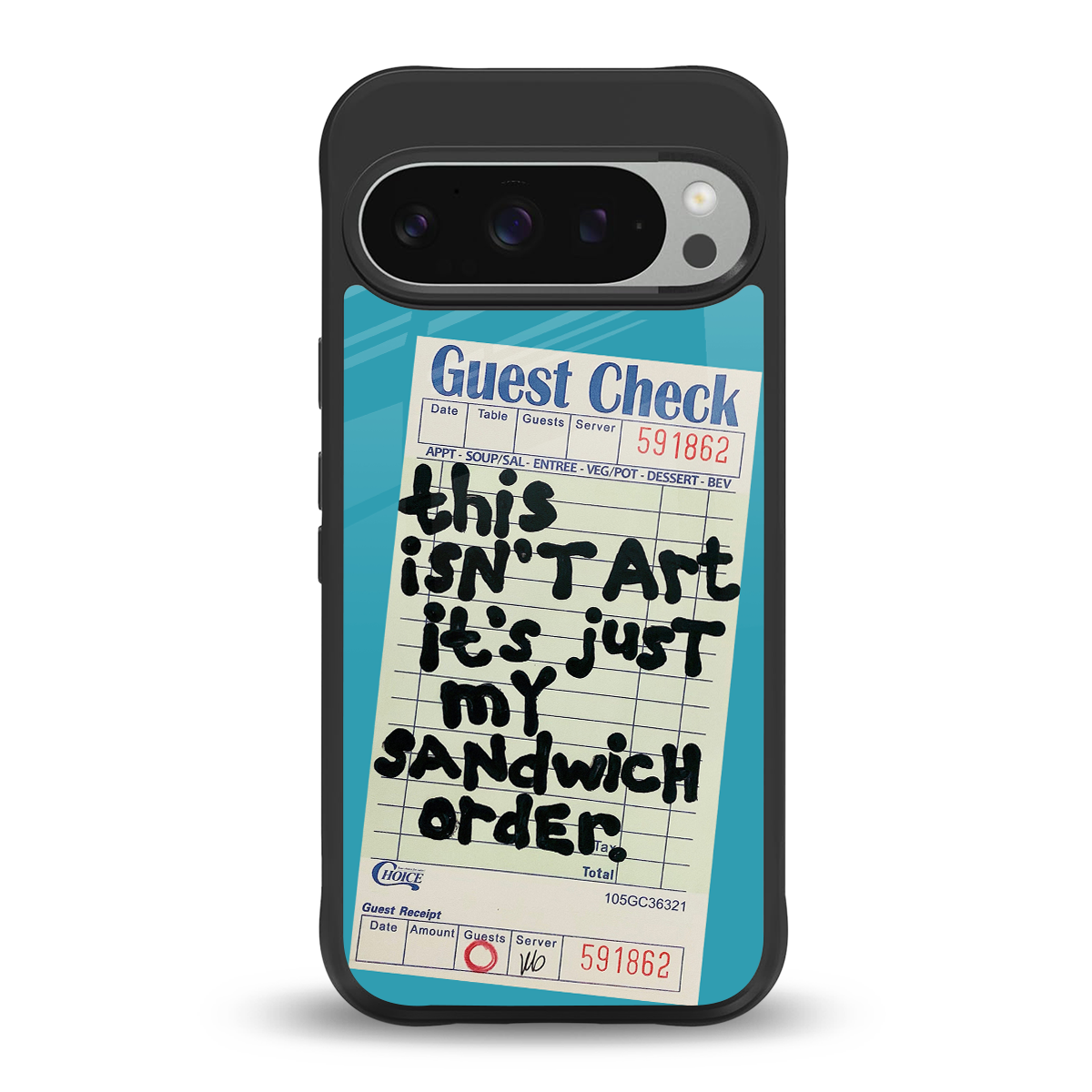 sandwich order back phone cover | glass case for google pixel 9 pro xl