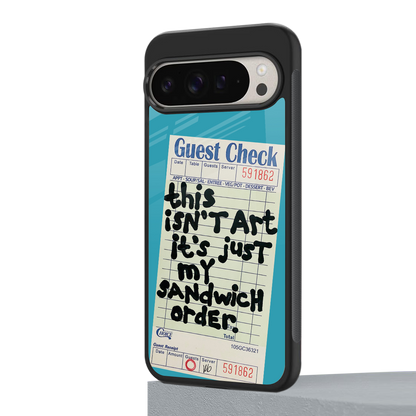 sandwich order back phone cover | glass case for google pixel 9 pro xl