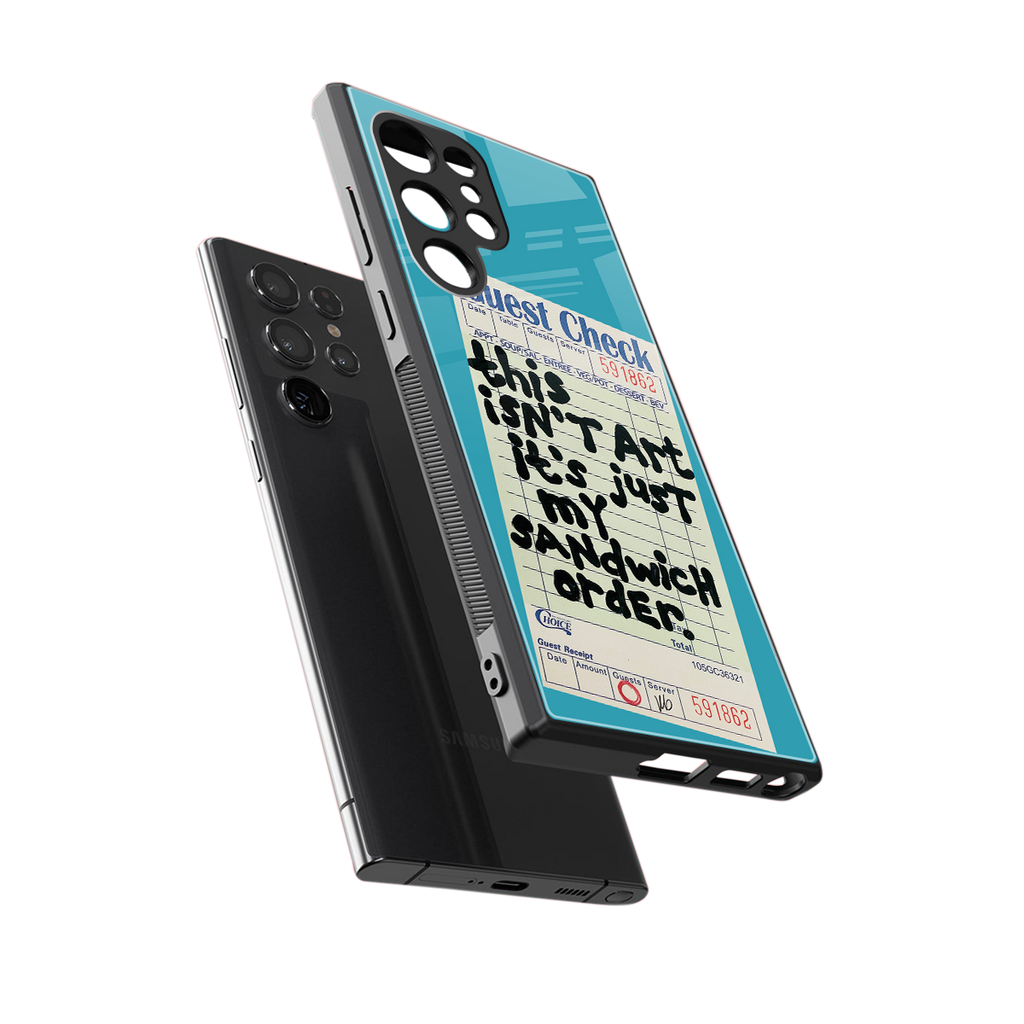 sandwich order back phone cover | glass case for samsung galaxy s23 ultra
