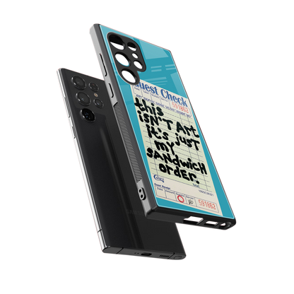 sandwich order back phone cover | glass case for samsung galaxy s23 ultra