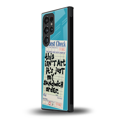 sandwich order back phone cover | glass case for samsung galaxy s23 ultra