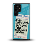sandwich order back phone cover | glass case for samsung galaxy s25 ultra