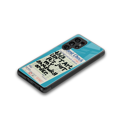 sandwich order back phone cover | glass case for samsung galaxy s25 ultra