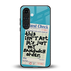 sandwich order back phone cover | glass case for samsung galaxy s24 fe