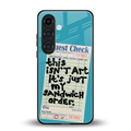 sandwich order back phone cover | glass case for samsung galaxy s25 plus