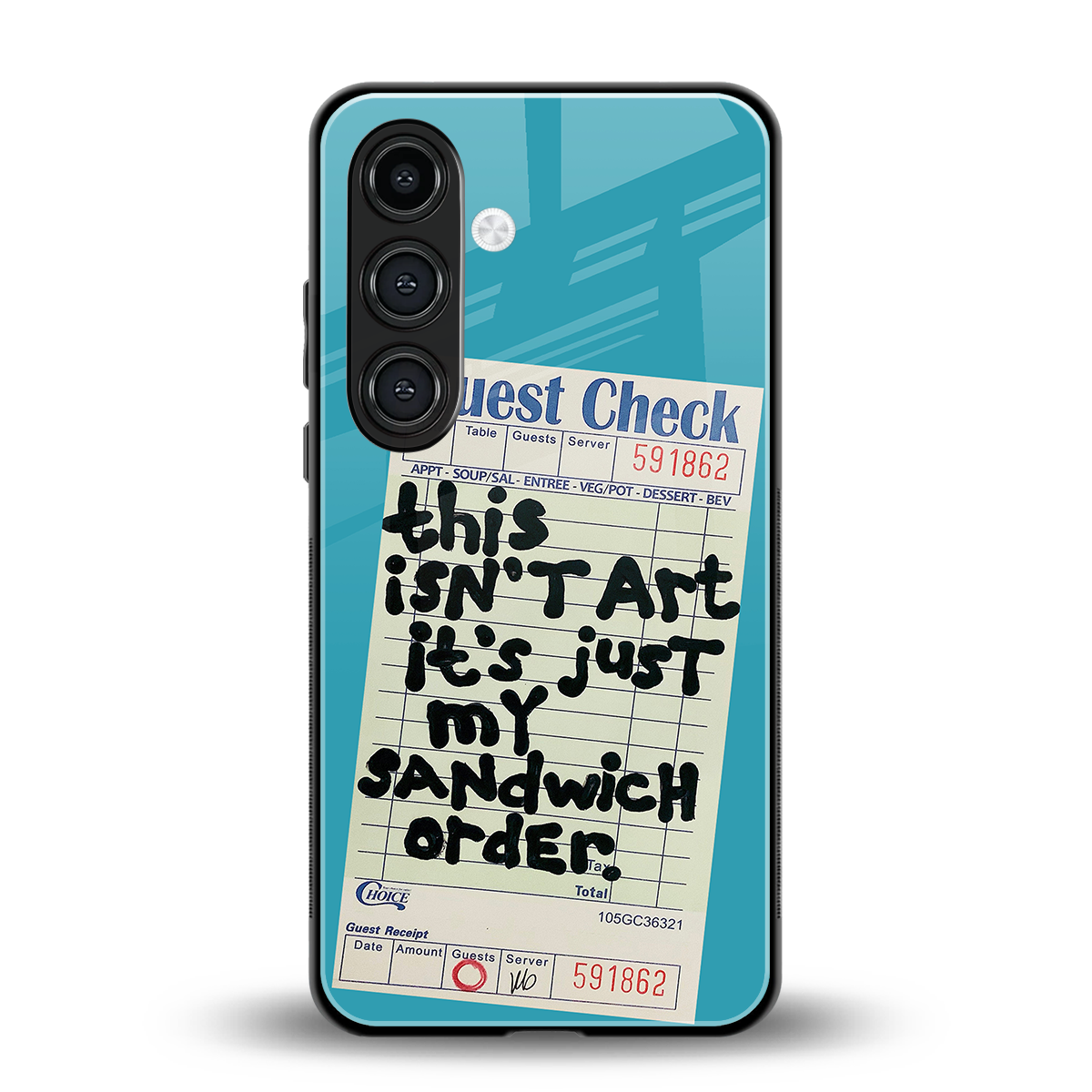 sandwich order back phone cover | glass case for samsung galaxy s25 plus