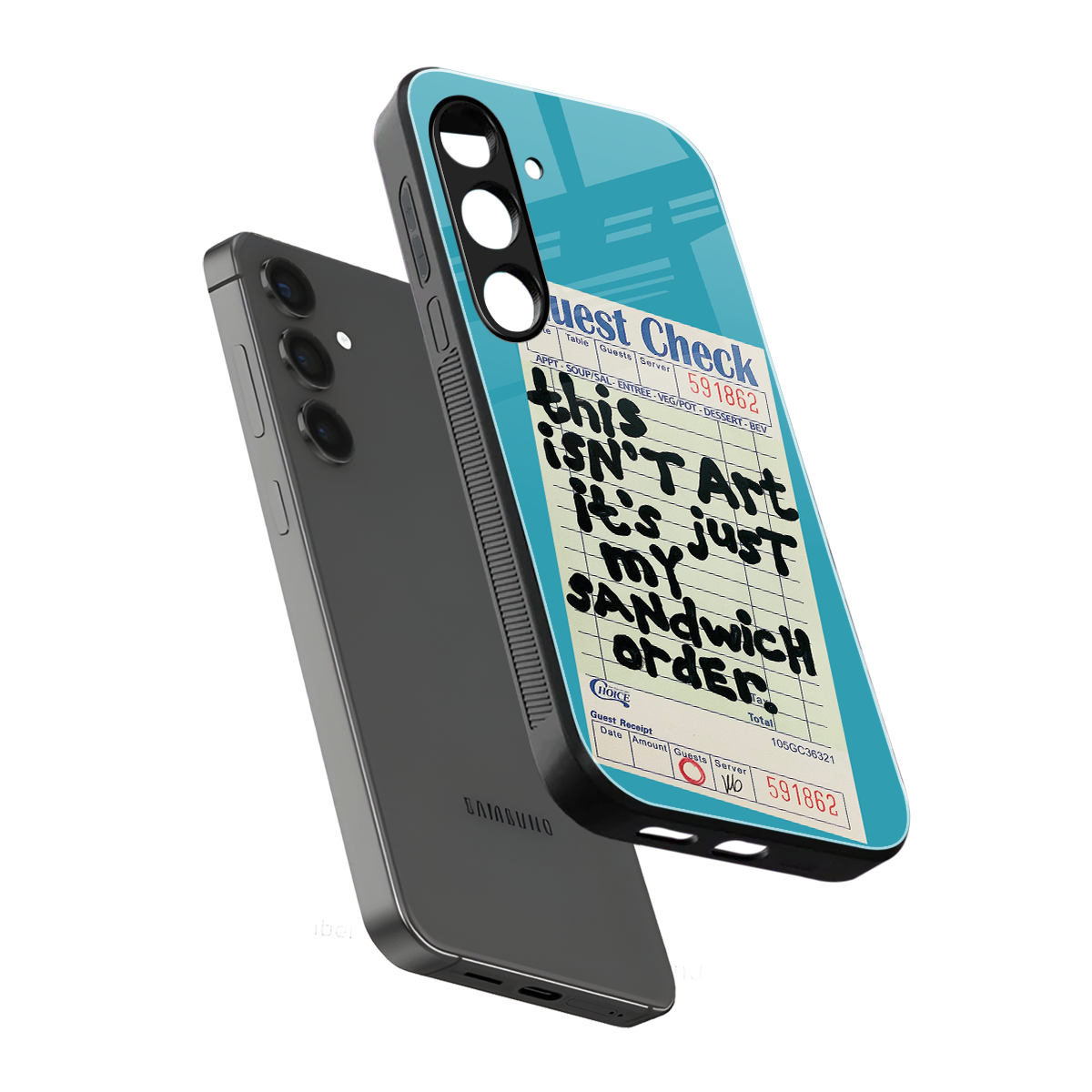 sandwich order back phone cover | glass case for samsung galaxy s25 plus