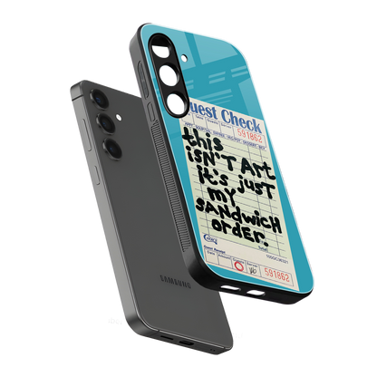 sandwich order back phone cover | glass case for samsung galaxy s23