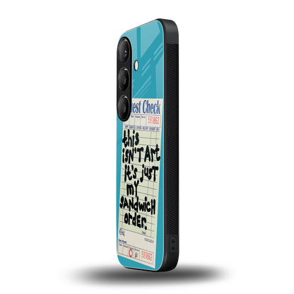 sandwich order back phone cover | glass case for samsung galaxy s23 plus