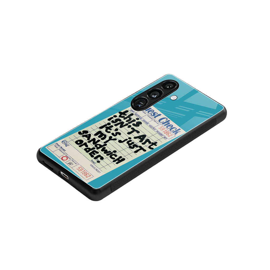 sandwich order back phone cover | glass case for samsung galaxy s25 plus