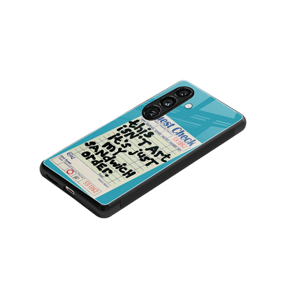sandwich order back phone cover | glass case for samsung galaxy s23 plus