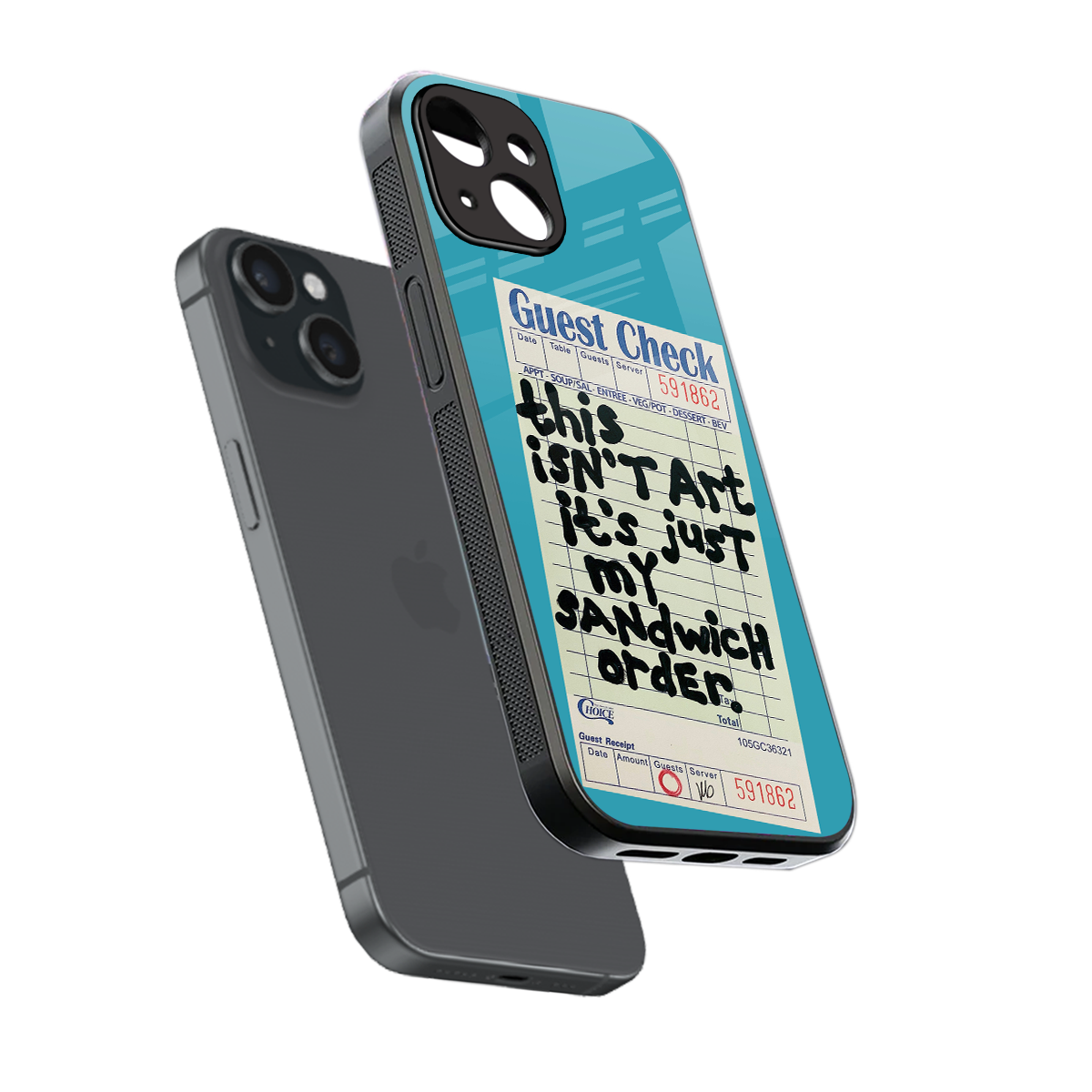 sandwich order back phone cover | glass case for iphone 15