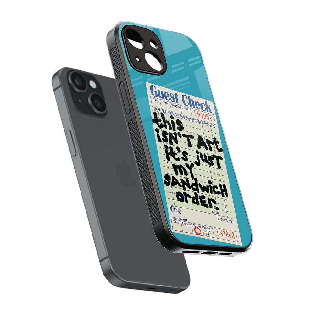 sandwich order back phone cover | glass case for iphone 14