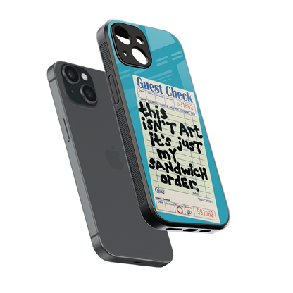 sandwich order back phone cover | glass case for iphone 14