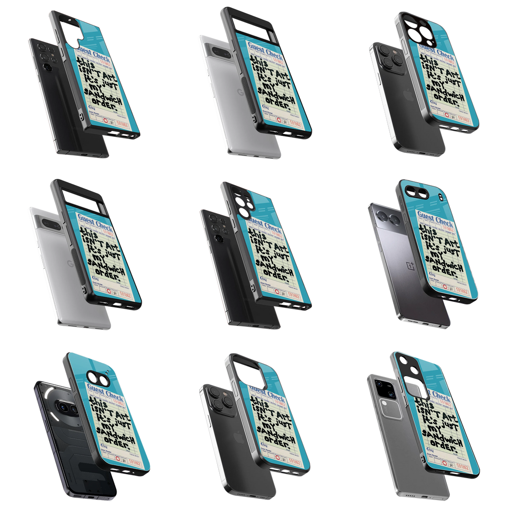 Durable Glass Back Mobile Case for iPhone, Samsung, OnePlus, Google Pixel, Redmi, Vivo, Oppo