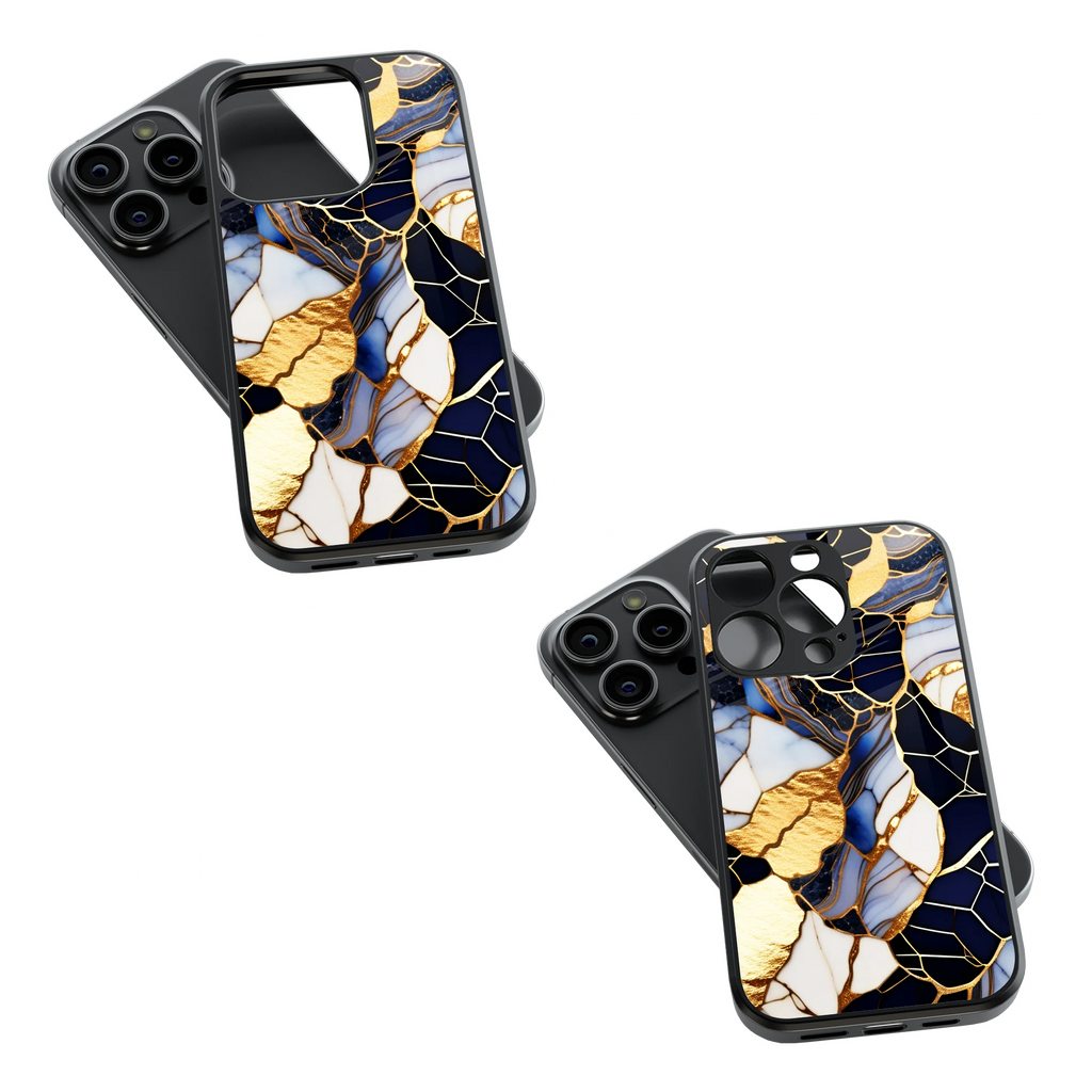 Trendy Glass Back Mobile Case for iPhone, Samsung, Redmi, OnePlus, Google Pixel, Motorola