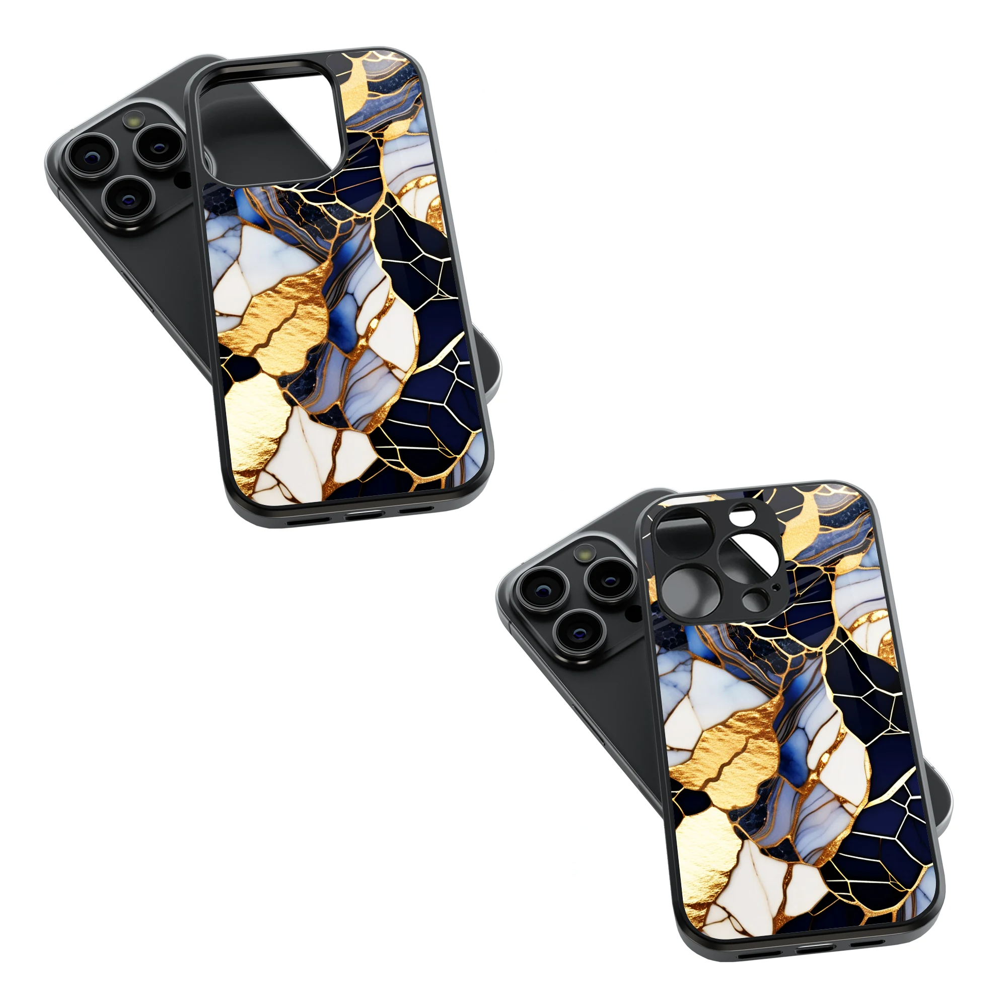 Trendy Glass Back Mobile Case for iPhone, Samsung, Redmi, OnePlus, Google Pixel, Motorola