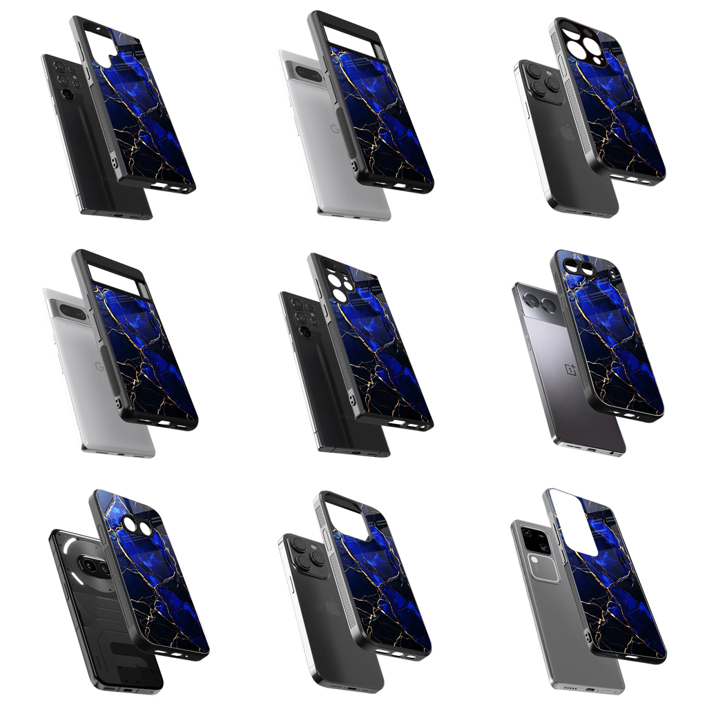 Durable Glass Back Mobile Case for iPhone, Samsung, OnePlus, Google Pixel, Redmi, Vivo, Oppo