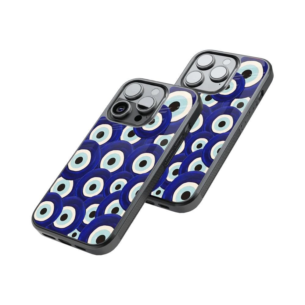 Protective Glass Back Phone Case Compatible with iPhone, Samsung, OnePlus, Pixel & More