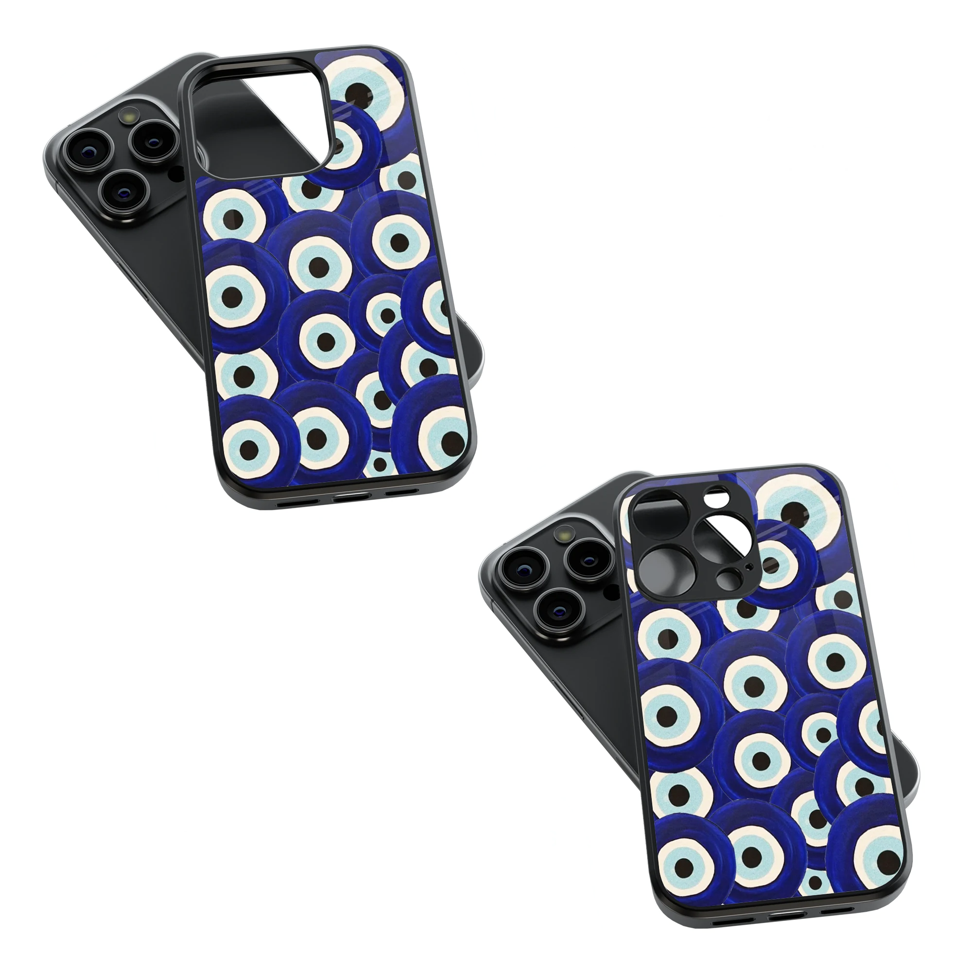 Trendy Glass Back Mobile Case for iPhone, Samsung, Redmi, OnePlus, Google Pixel, Motorola