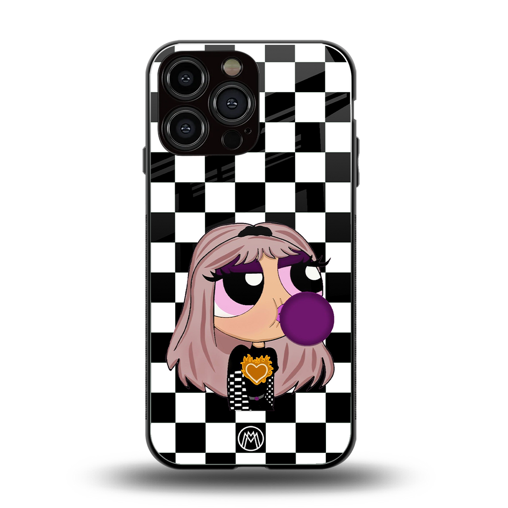 sassy chic powerpuff girls back phone cover | glass case for iphone 13 pro max