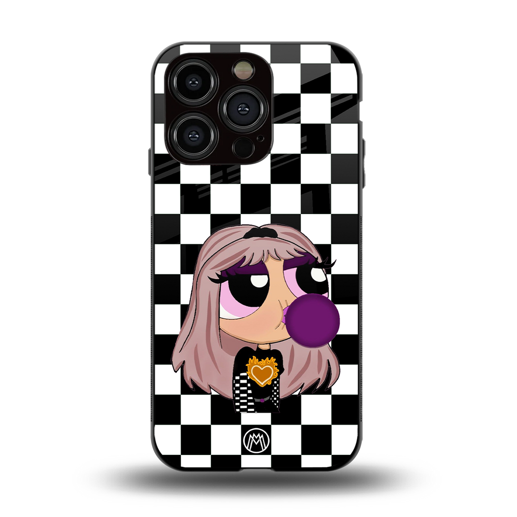 sassy chic powerpuff girls back phone cover | glass case for iphone 13 pro
