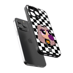 sassy chic powerpuff girls back phone cover | glass case for iphone 13 pro