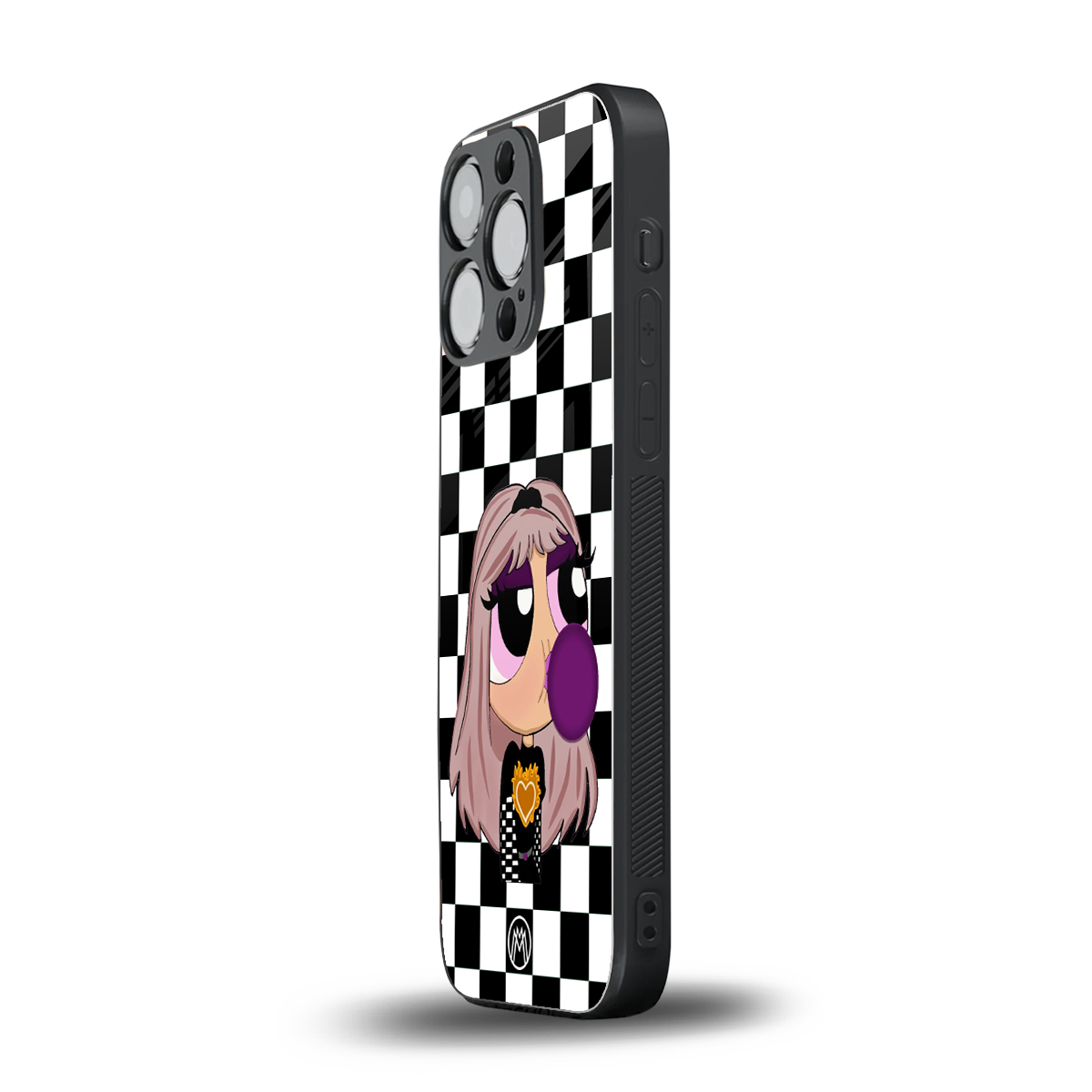 sassy chic powerpuff girls back phone cover | glass case for iphone 13 pro