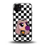 sassy chic powerpuff girls back phone cover | glass case for iphone 14 plus