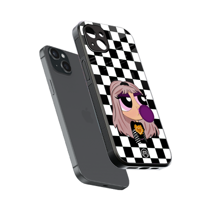 sassy chic powerpuff girls back phone cover | glass case for iphone 14 plus