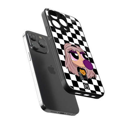sassy chic powerpuff girls back phone cover | glass case for iphone 15 pro max