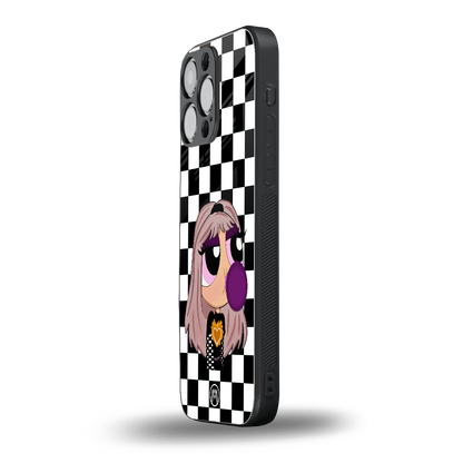 sassy chic powerpuff girls back phone cover | glass case for iphone 14 pro max