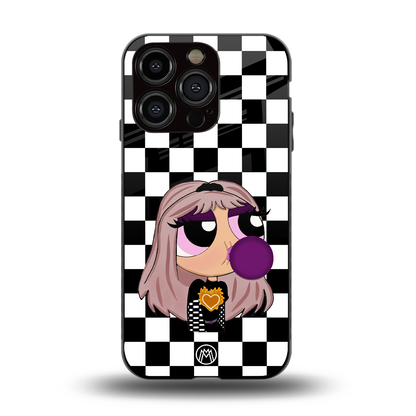 sassy chic powerpuff girls back phone cover | glass case for iphone 15 pro