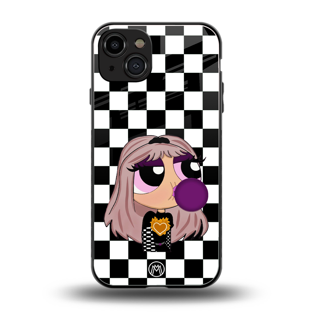 sassy chic powerpuff girls back phone cover | glass case for iphone 15