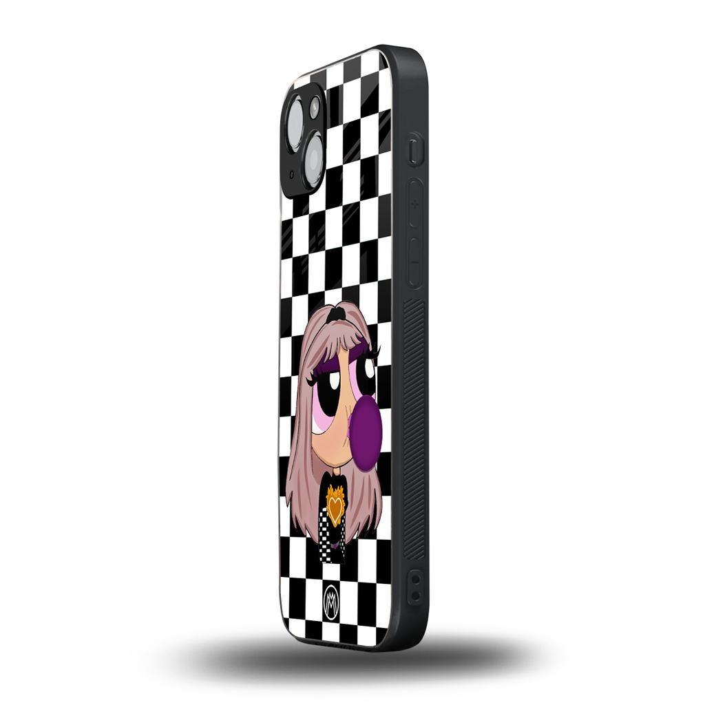 sassy chic powerpuff girls back phone cover | glass case for iphone 15