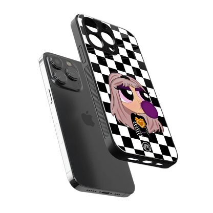sassy chic powerpuff girls back phone cover | glass case for iphone 15 pro
