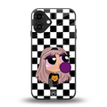 sassy chic powerpuff girls back phone cover | glass case for iphone 16 plus