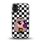 sassy chic powerpuff girls back phone cover | glass case for iphone 16 plus