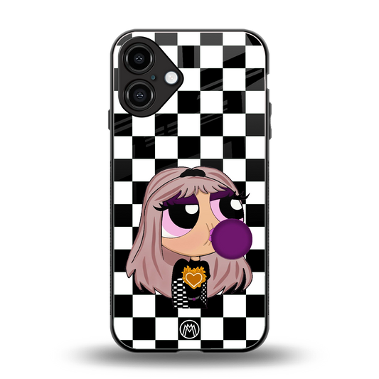 sassy chic powerpuff girls back phone cover | glass case for iphone 16 plus