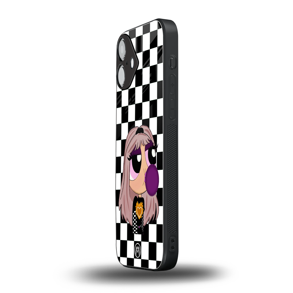 sassy chic powerpuff girls back phone cover | glass case for iphone 16 plus