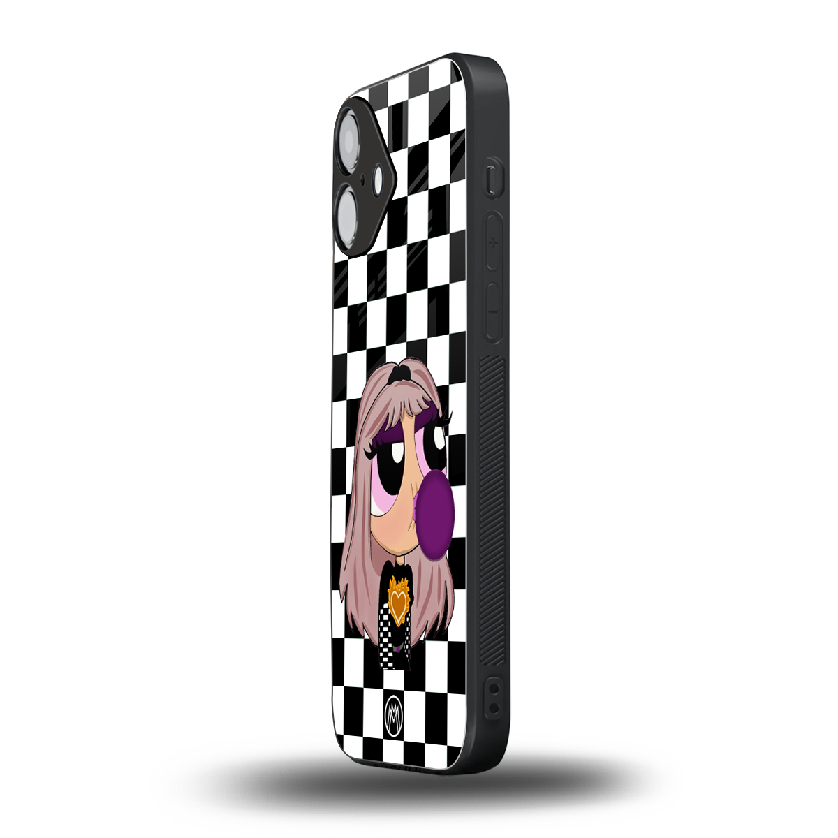 sassy chic powerpuff girls back phone cover | glass case for iphone 16 plus