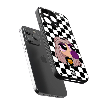 sassy chic powerpuff girls back phone cover | glass case for iphone 16 pro max