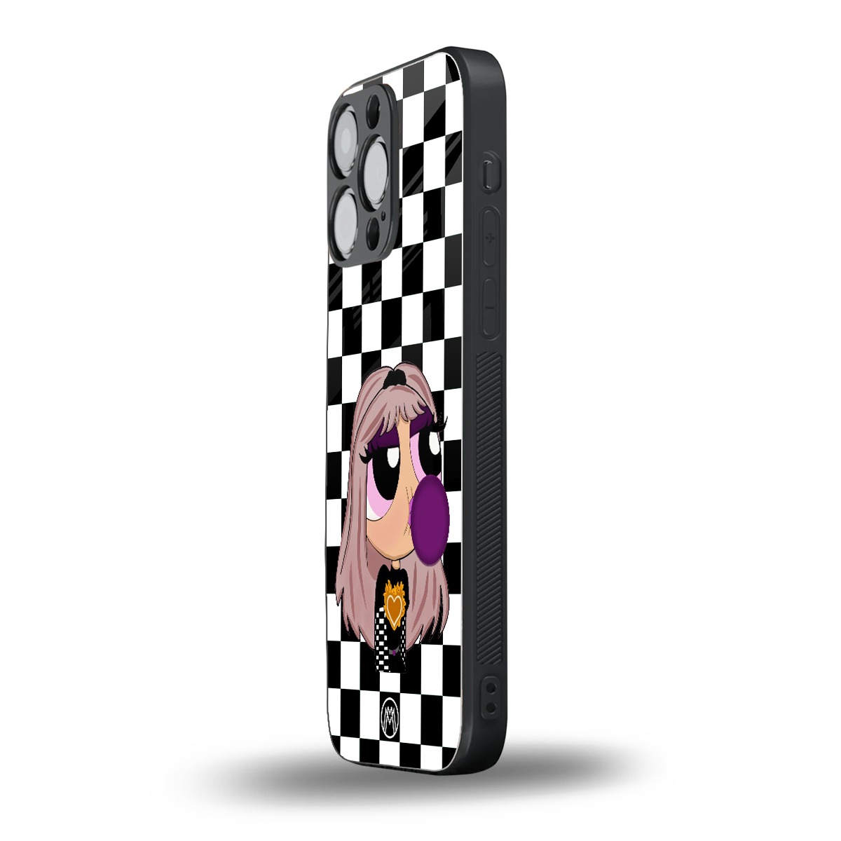 sassy chic powerpuff girls back phone cover | glass case for iphone 16 pro max