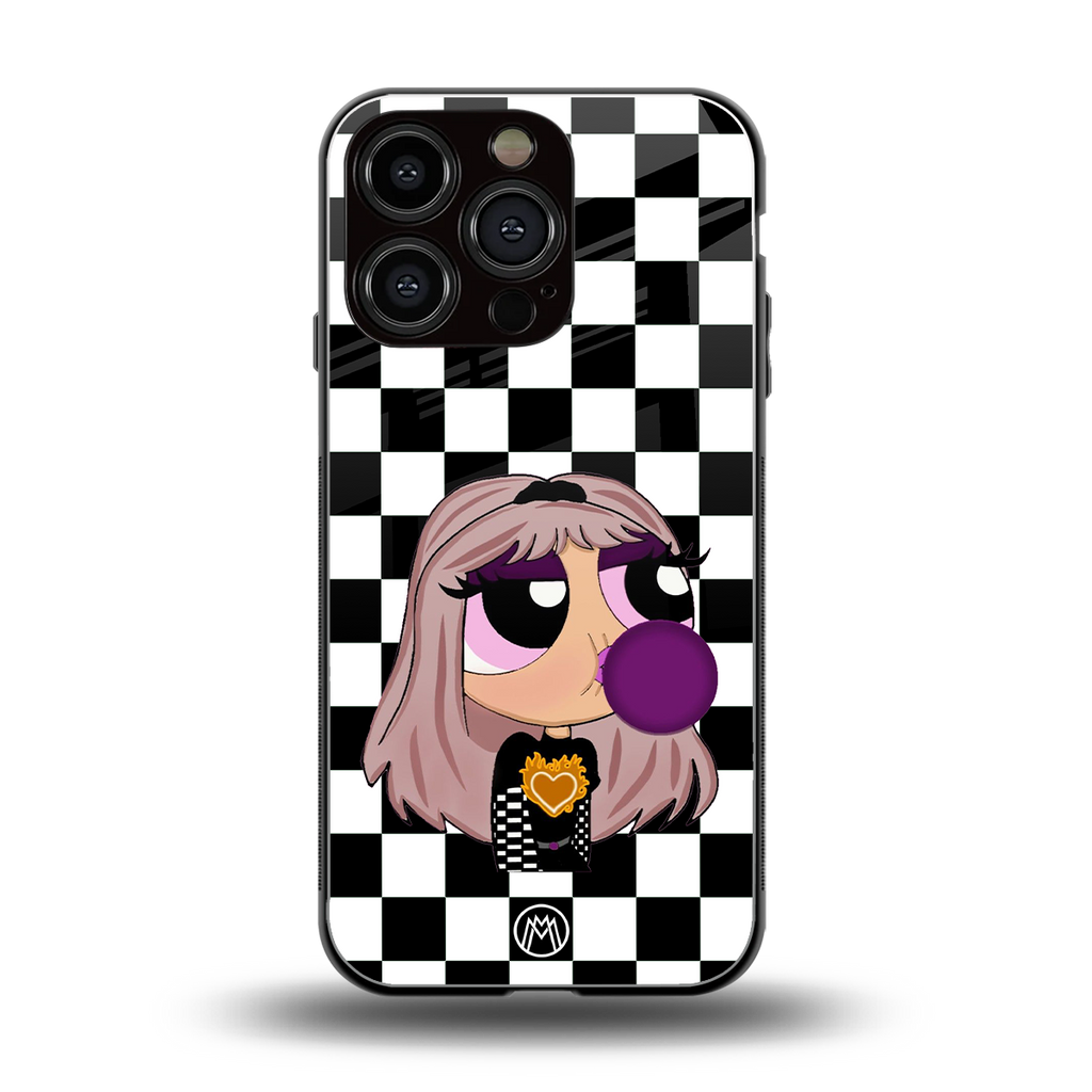 sassy chic powerpuff girls back phone cover | glass case for iphone 16 pro