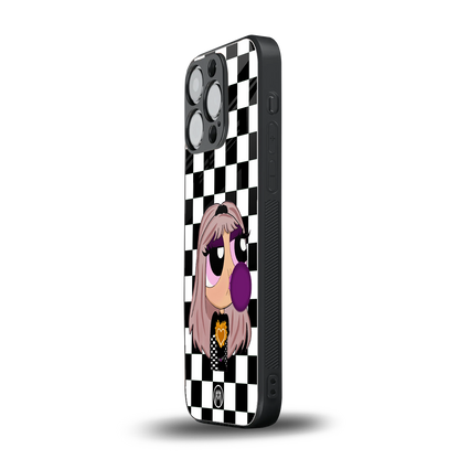sassy chic powerpuff girls back phone cover | glass case for iphone 16 pro